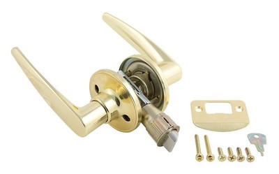 American Motorhome RV Interior Door Gold Colour Handle Set non Locking 013-230
