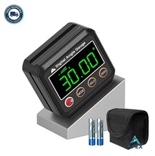 Digital Angle Finder Protractor Inclinometer Magnetic Base Backlit Display