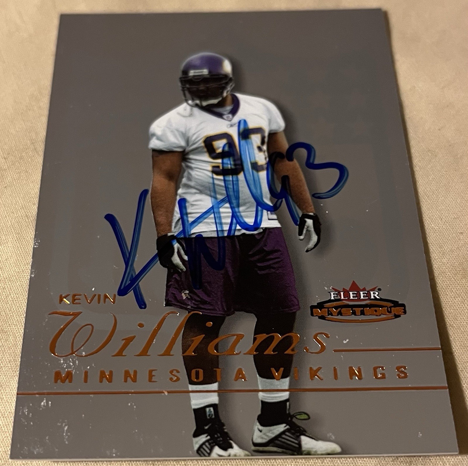 Kevin Williams Fleer Mystique #115 Base