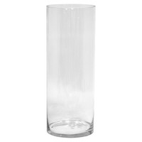 INNA-Glas Dekovase Zylinder Sansa Ocean, Klar, 60Cm, Ø20Cm