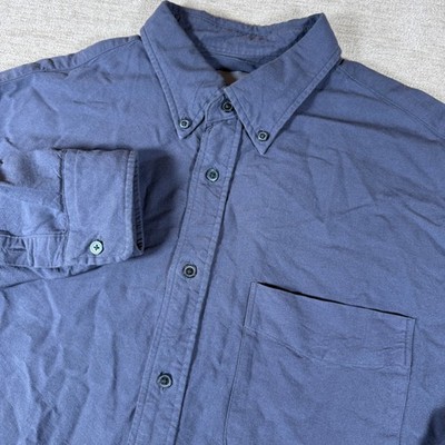 JW Anderson Uniqlo Button Down Shirt Mens L Blue L/S Designer Logo 331-479996