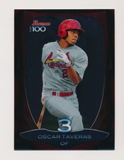 OSCAR TAVERAS ⚾ 2013 Bowman Chrome Top 100 Prospects Insert #BTP-3 Cardinals
