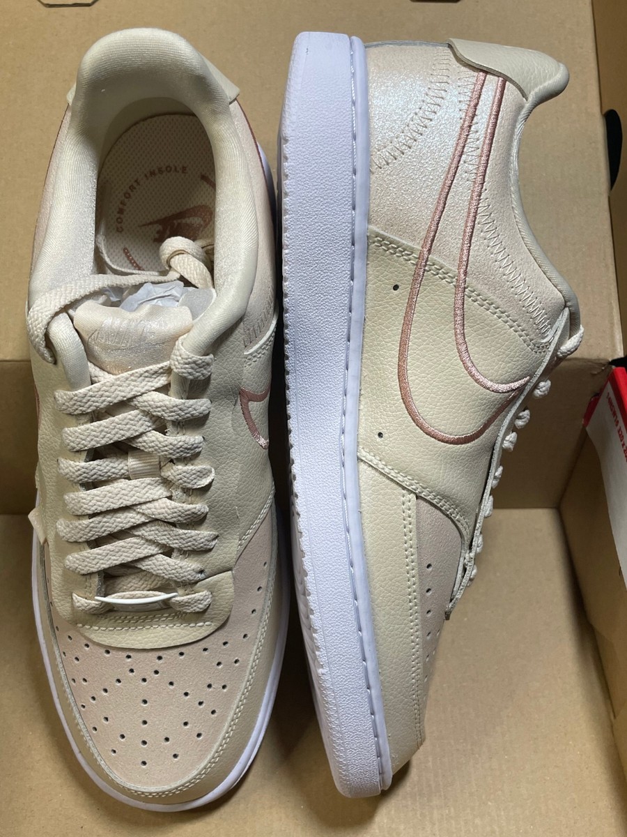 Size 10 Nike Court Vision Premium Low Pearl White W for sale