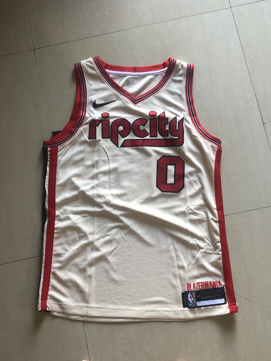 Nike Portland Trailblazers Rip City Edition Jersey Damian Lillard #0