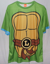 Nickelodeon Teenage Mutant Ninja Turtles Leonardo Costume Shirt Size S/M TMNT