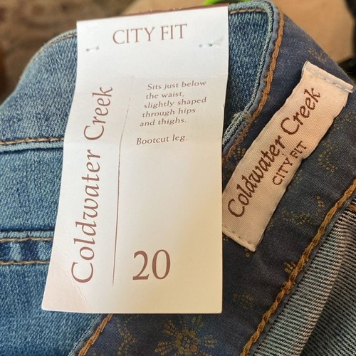 Coldwater Creek City Fit Bootcut Jeans NWT size 20 - Picture 4 of 6