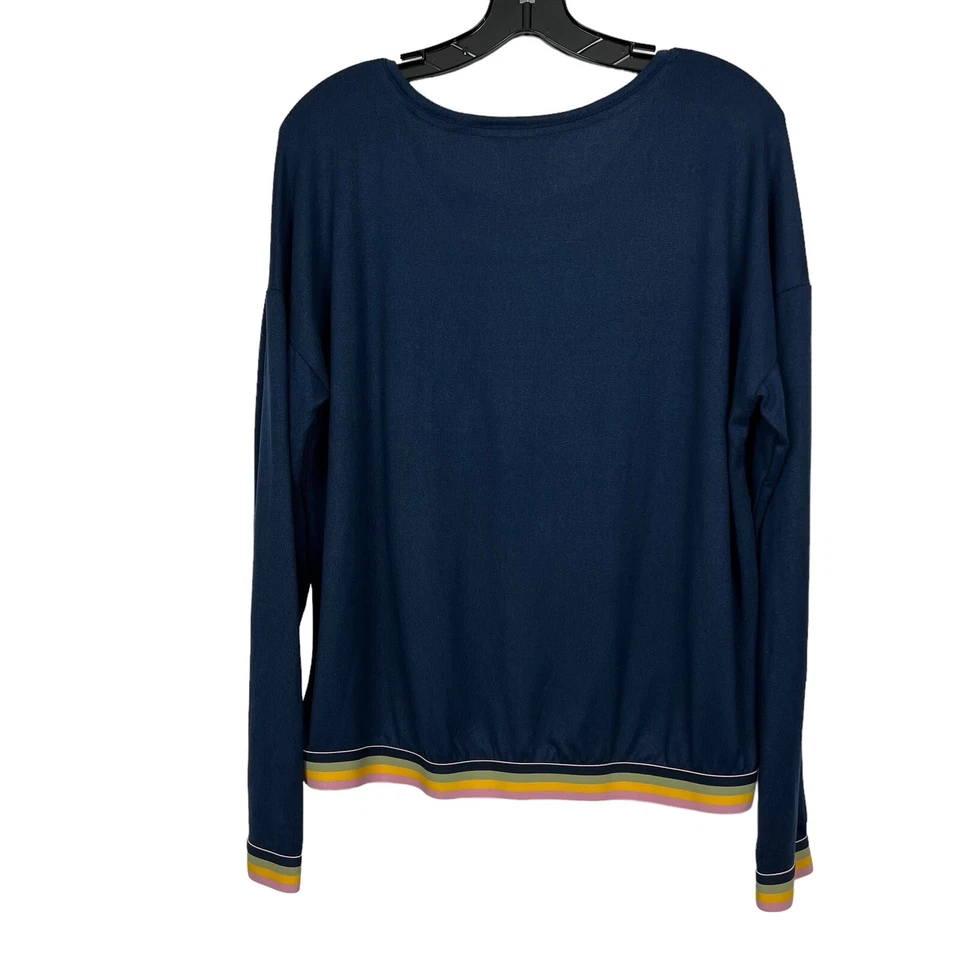 Pijama Lucky Brand para mujer de 2 piezas talla mediana azul multicolor gráfico elástico Foto 3 de 4