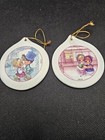 New ListingLot Of 2 Vintage Precious Moments 2001 Porcelain Christmas Ornaments.