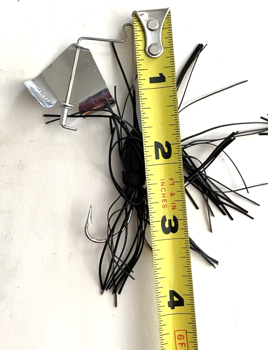 BUZZBAIT LURES Lot-4 Mixed Colors Bass Fishing w Hand-Made Cases Black Yellow - Image 9