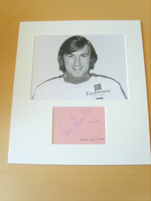 Guy Edwards F1 echt signiertes authentisches Autogramm - UACC/AFTAL.