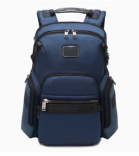 NEW TUMI Alpha Bravo 232793 Navigation Backpack Blue Business