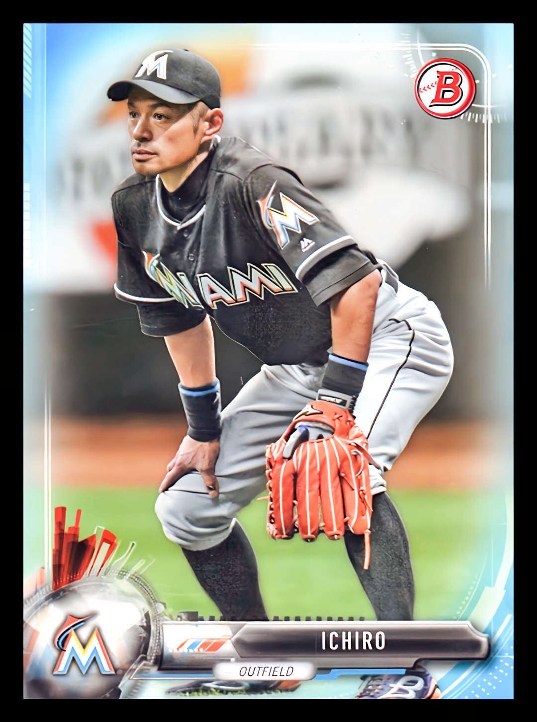 2017 Bowman Blue #33 Ichiro /150