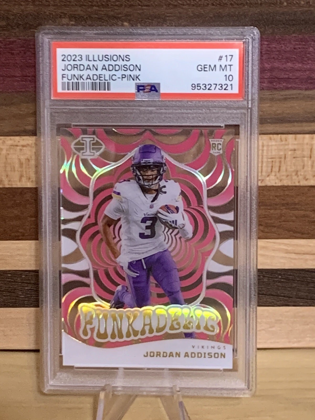 Jordan Addison Panini Illusions Funkadelic #17 Pink