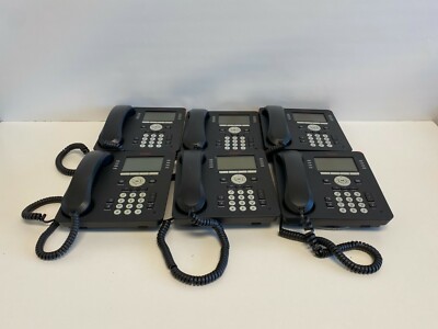 Lot #12:  Lot of 6  Avaya 9608 IP Office Business Telephone Phone w/ Handsets