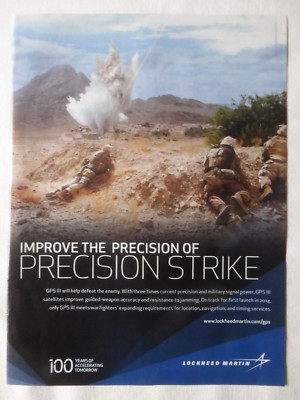 7/2012 PUB LOCKHEED MARTIN GPS III PRECISION STRIKE ORIGINAL ANZEIGE