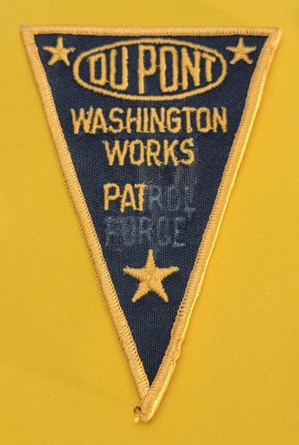 DUPONT WASHINGTON WORKS SECURITY POLICE PATCH PARKERSBURG VIRGINIA WOOD COUNTY