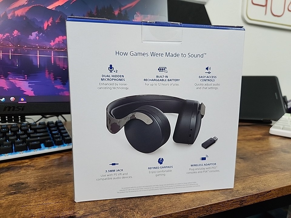 Sony Playstation 5 PULSE 3D Wireless Gaming Headset for PS5 Grey