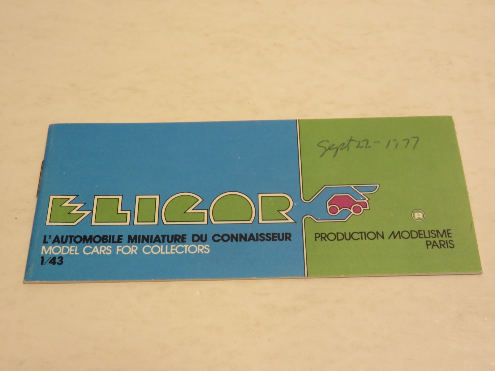 ELIGOR MODEL CARS FOR COLLECTORS CATALOGUE CATALOG ADVERTS AD FLYER