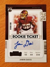 2021 Contenders #151 Jamin Davis Kentucky Commanders Rookie Auto
