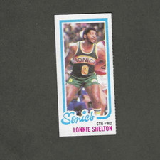1980-81 TOPPS LONNIE SHELTON #231 SEATTLE SUPERSONICS
