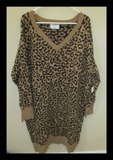 Old Navy Leopard Print Sweater Dress 2XL NEW