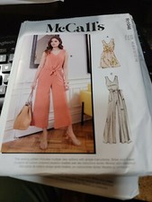 NEW McCALLS PATTERN R11046 / M8218 MISSES ROMPER JUMPSUIT Sz. 16-24