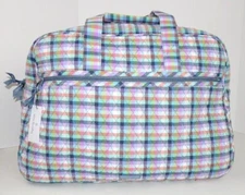Vera Bradley Grand Traveler Bag GINGHAM PLAID Cotton NWT