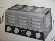 NEWCOMB E-25 TUBE AMP AMPLIFIER PHOTOFACT