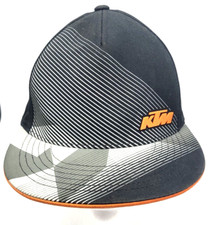 KTM RACING Licensed Cap Black Silver Orange Adult One Size Snapback Fox Head
