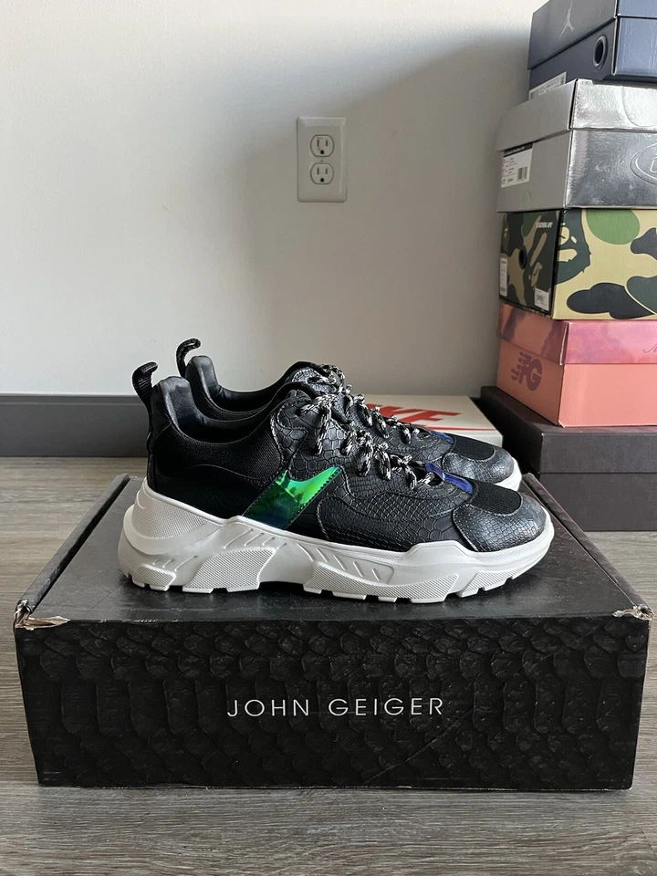 2 PAIRS! John Geiger OG 003 Black Python And OG 001 Distressed Worn 1X VNDS - Image 2 of 4