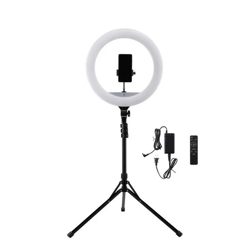 Vivitar 18-Inch LED Ring Light, Adjustable 63-Inch Tripod Stand, with Phone Stan - Picture 14 of 18