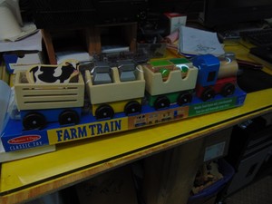 melissa and doug wooden farm train