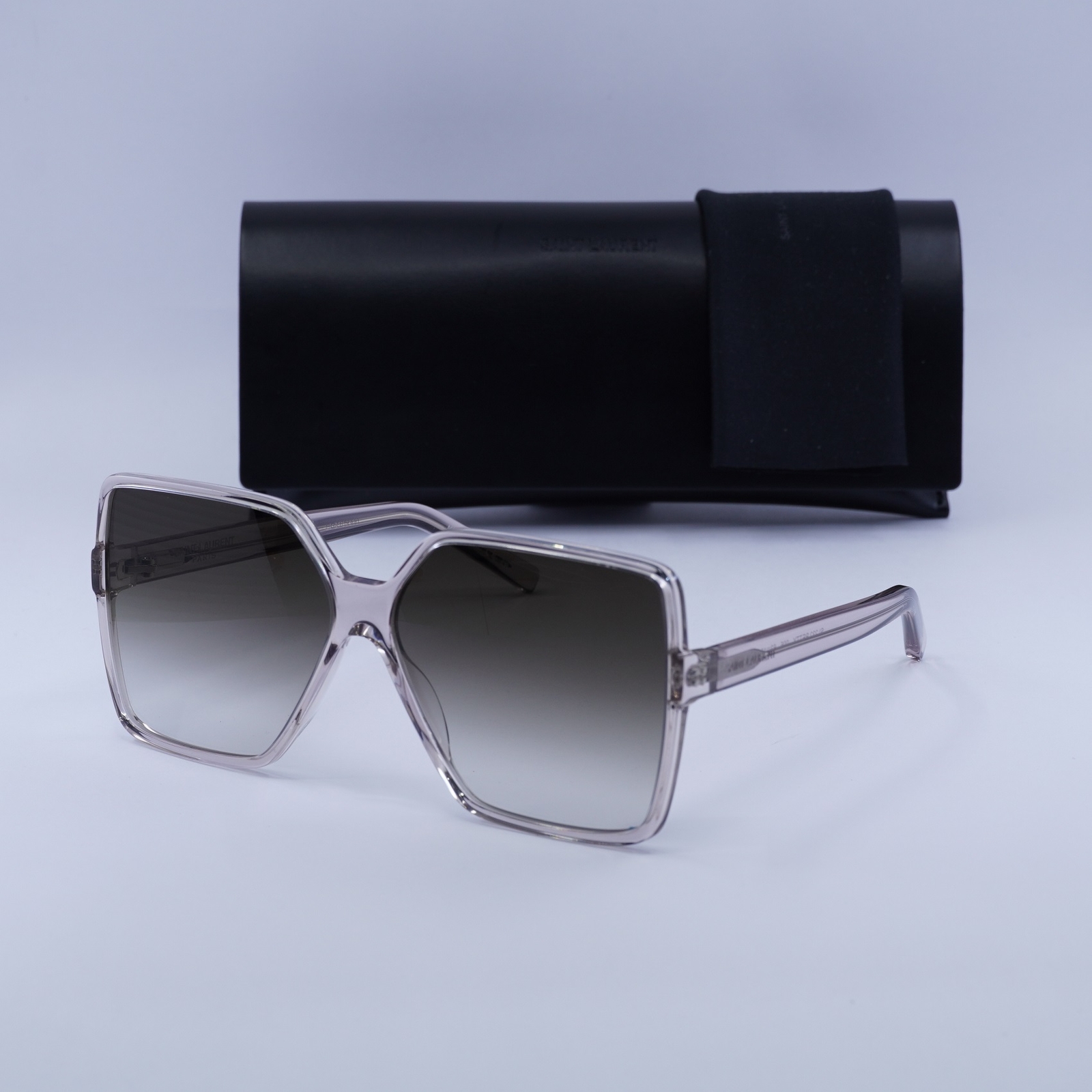 Nuovi occhiali da sole SAINT LAURENT SL232 BETTY 005 nudi marrone sfumato 63 13 135