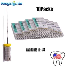 10Packs Dental K Files Hand Use Size #8 25mm Endo Root Canal Use File