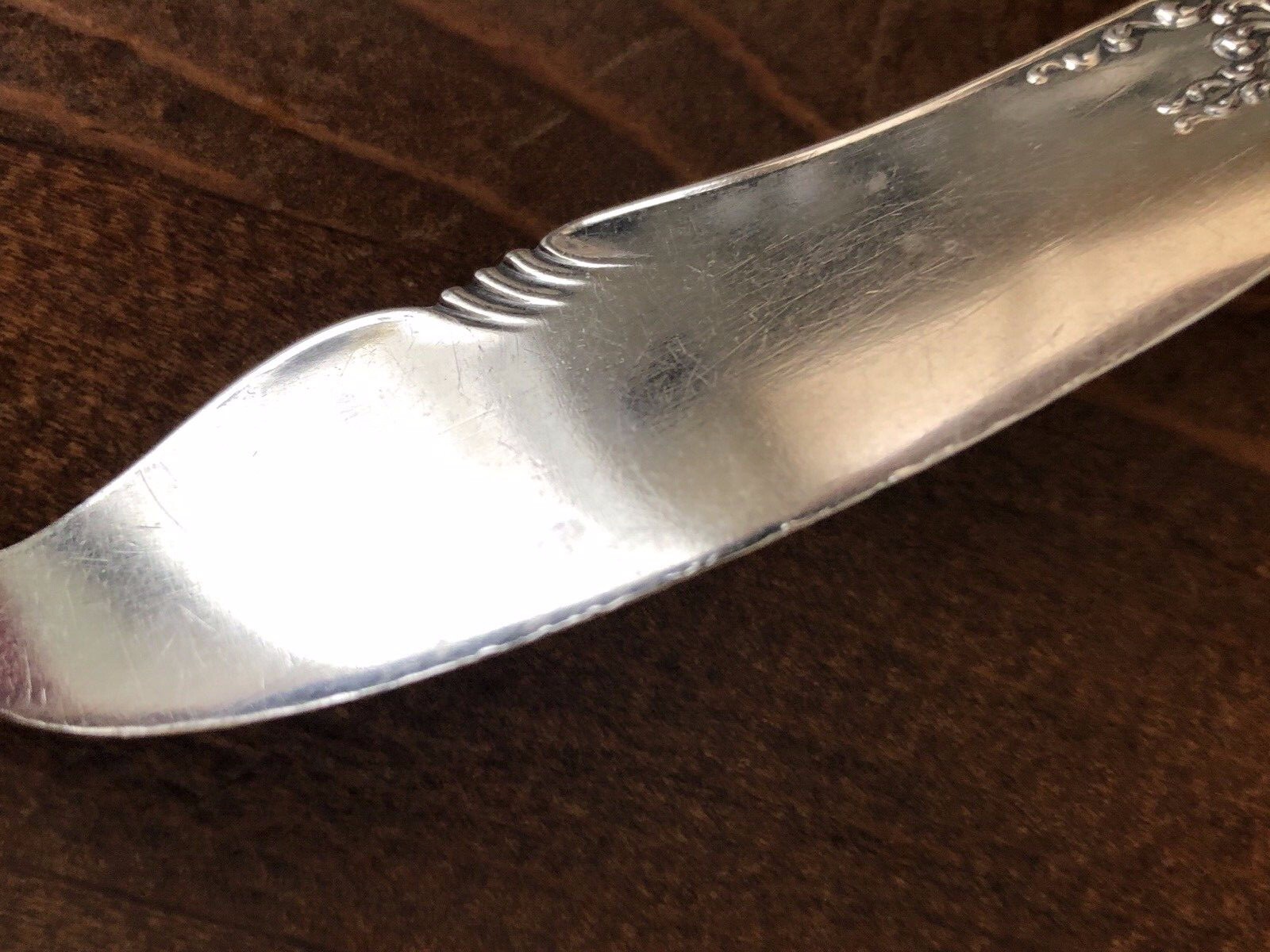 Antique Mechanics Silver Co. Sterling Silver Master Butter Knife Olympia Pattern