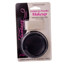 Fun World Halloween Character Cream-to-Powder 13g 2pc Demon Cake Makeup, Black