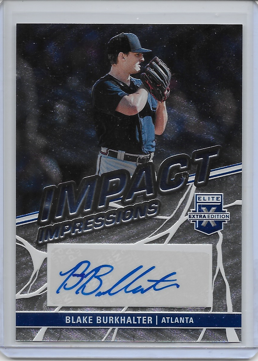 2023 Elite Extra Blake Burkhalter AUTO Impact Impressions Braves! eBay