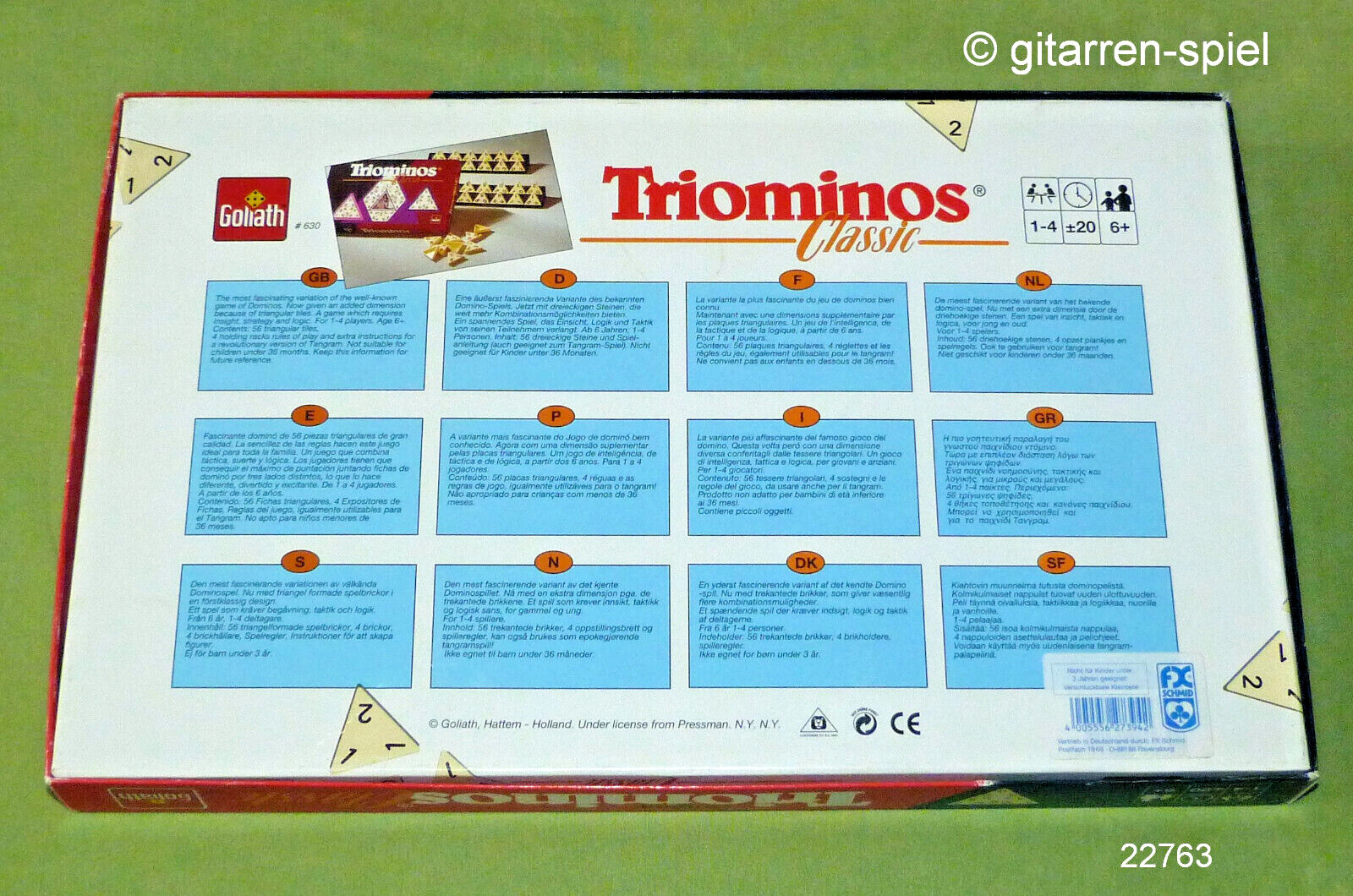 Triominos® Classic Komplett Top! von Goliath ab 6 Jahren wie Triomino