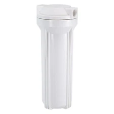 Water Filter Housing 10" Whole House Filtration System 1/2" Inlet Outlet White