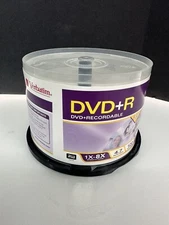 Verbatim DVD+R 26 Pack Blank Media UNUSED in Open Partial Box 120 Min Video 4.7