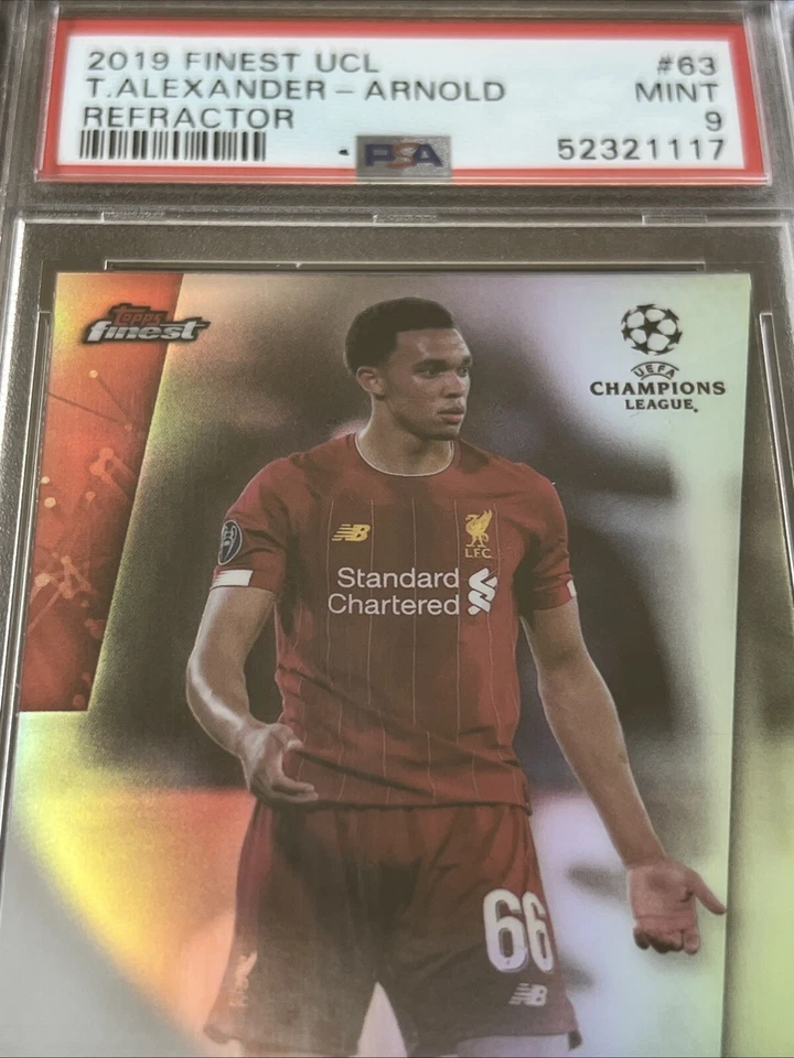 2019 Topps Finest UCL Trent Alexander-Arnold Refractor PSA 9 - Image 2 of 4