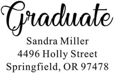 Custom Graduation Embosser - Personalize with Initials & Text-Hand-Held Embosser