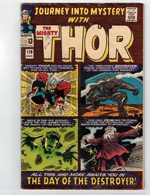 JOURNEY INTO MYSTERY #119 1ST APP WARRIORS THREE 2ND APP OF DESTROYER  THOR