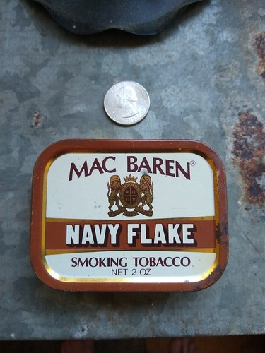 Mac Baren fiocco di tabacco latta blu navy Danimarca - Foto 3 di 10