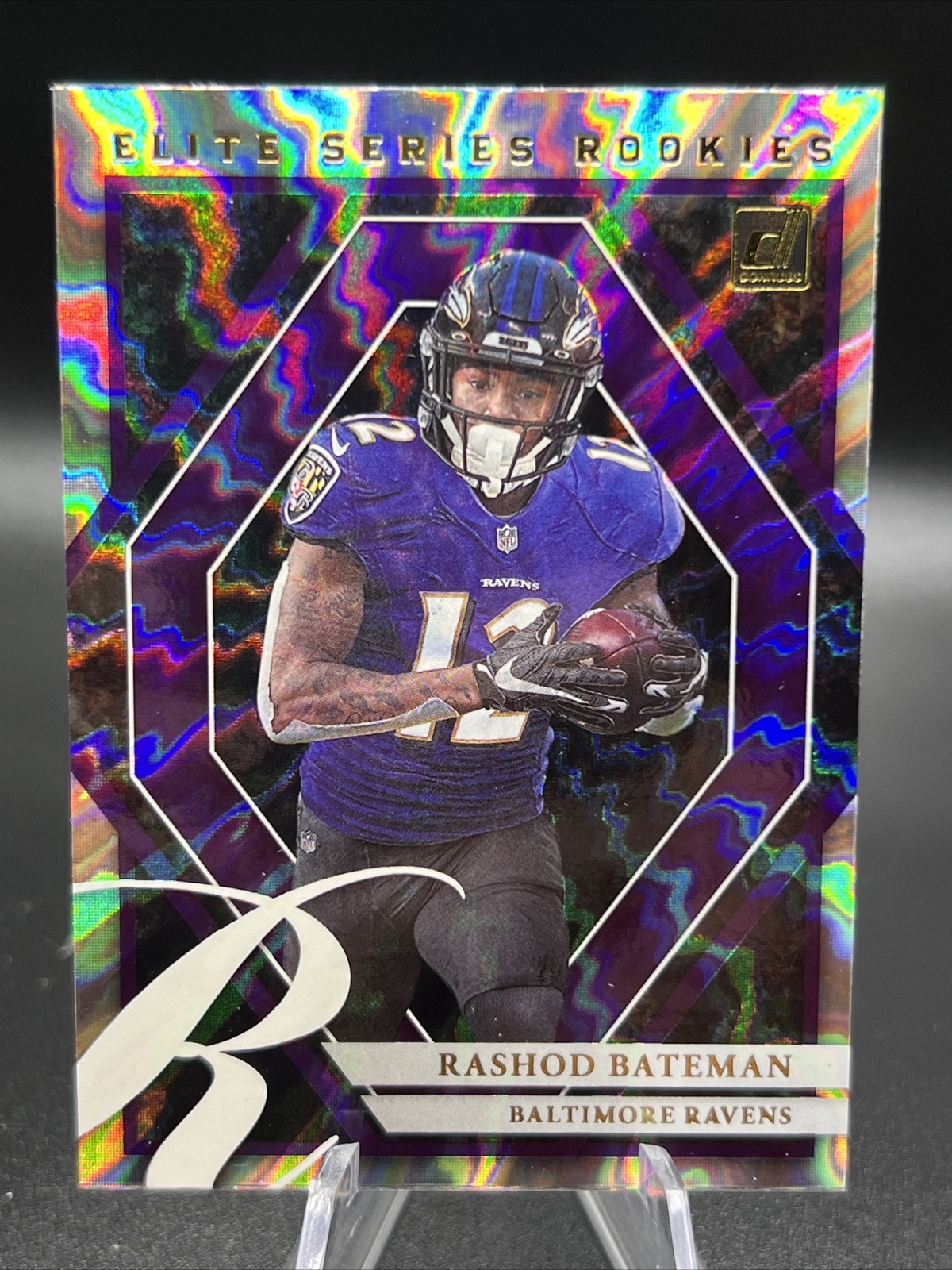 2021 Panini Donruss Rashod Bateman ELITE SERIES ROOKIES HOLO #ESR-RBA Ravens RC