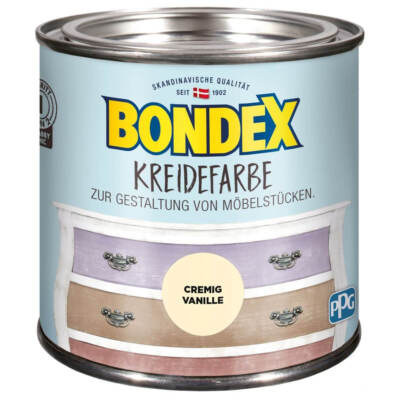 BONDEX Kreidefarbe 0,5l für 6 m² Vintage Farbwahl Möbelfarbe Farben