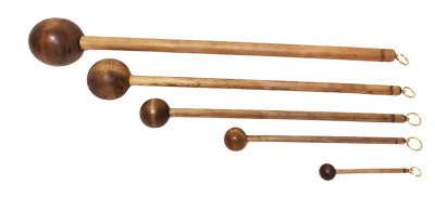 Handarbeit Holzhammer Striker Esstisch Gong ganz Holz 5 Größen zur Auswahl