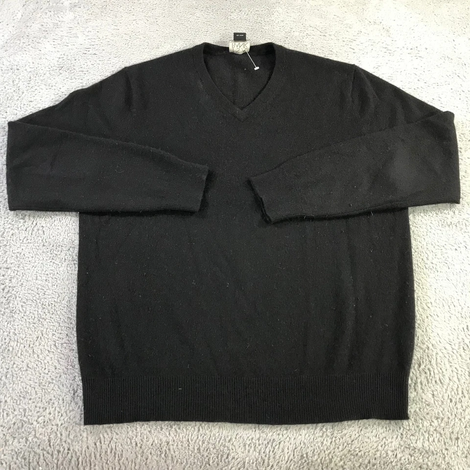 Suéter JOS A BANK Para Hombre Grande Colección Viajeros Cachemira Cuello en V Informal Foto 3 de 4