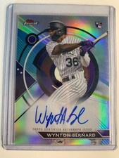 2023 Topps Finest Wynton Bernard #FA-WBE Refractor Auto RC Colorado Rockies