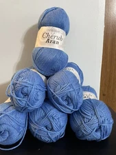 Cherub Aran Yarn By Cascade Yarns.  Lot Of 6 Skeins. 100 G Each. Color # 34 READ